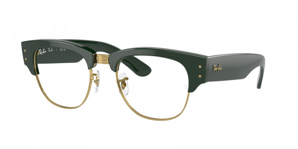 Ray-Ban Optical RX0316V MEGA CLUBMASTER Eyeglasses, 8233 MEGA CLUBMASTER GREEN ON ARIST (GREEN)
