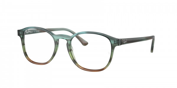 Ray-Ban Optical RX5417F Eyeglasses, 8252 STRIPED BLUE GRADIENT GREEN (MULTICOLOR)
