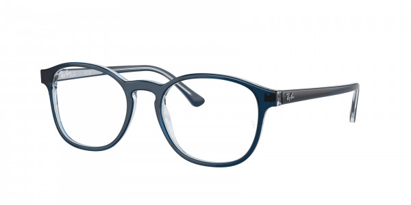 Ray-Ban Optical RX5417 Eyeglasses, 8324 BLU ON TRANSPARENT BLU (BLUE)