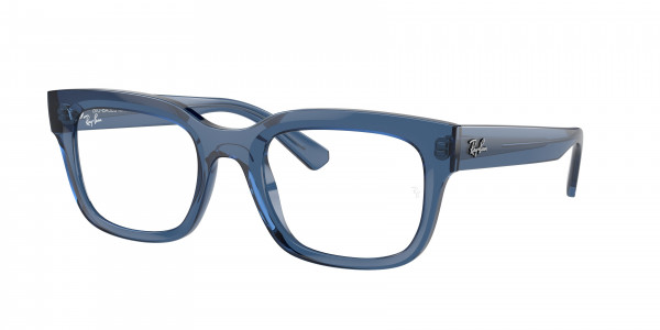 Ray-Ban Optical RX7217F CHAD Eyeglasses, 8266 CHAD TRANSPARENT DARK BLU (BLUE)