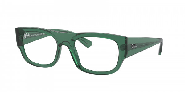 Ray-Ban Optical RX7218 KRISTIN Eyeglasses, 8262 KRISTIN TRANSPARENT GREEN (GREEN)