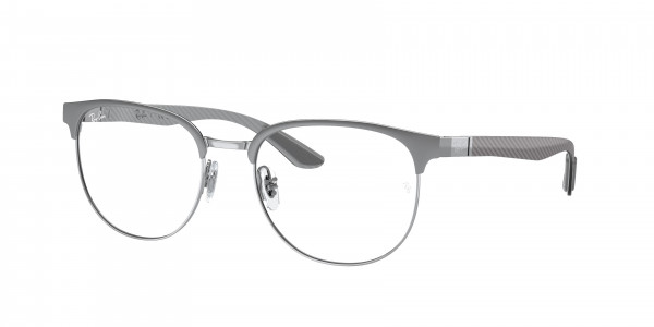Ray-Ban Optical RX8422 Eyeglasses, 3125 GREY ON SILVER (GREY)