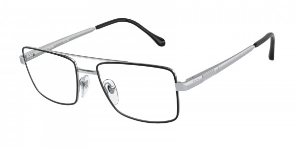 Sferoflex SF2296 Eyeglasses, 526 SILVER-CLACK (SILVER)