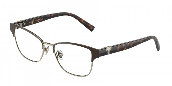Tiffany & Co. TF1152B Eyeglasses, 6021 BROWN ON PALE GOLD (BROWN)