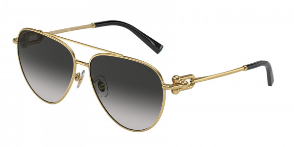 Tiffany & Co. TF3092 Sunglasses, 60023C GOLD GREY GRADIENT (GOLD)