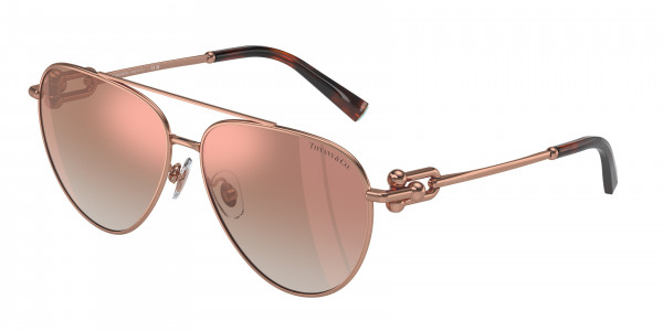 Tiffany & Co. TF3092 Sunglasses, 61056F RUBEDO GRADIENT PINK MIRROR PI (RED)