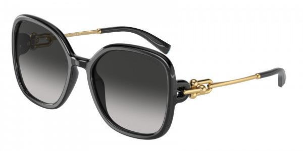 Tiffany & Co. TF4202U Sunglasses, 80013C BLACK GREY GRADIENT (BLACK)