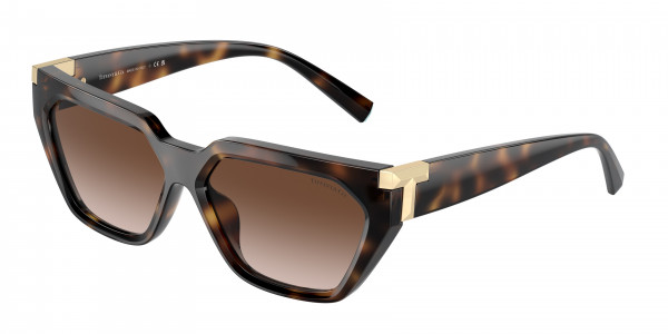 Tiffany & Co. TF4205U Sunglasses, 80153B HAVANA BROWN GRADIENT (TORTOISE)