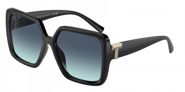 Tiffany & Co. TF4206U Sunglasses, 80019S BLACK AZURE GRADIENT BLUE (BLACK)
