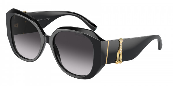 Tiffany & Co. TF4207B Sunglasses, 80013C BLACK GREY GRADIENT (BLACK)