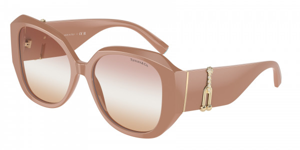 Tiffany & Co. TF4207B Sunglasses, 8382EL PASTRY SHELL CLEAR GRAD PINK G (BROWN)