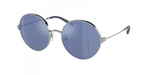 Tory Burch TY6096 Sunglasses, 33521U SILVER DARK BLUE MIRROR (SILVER)