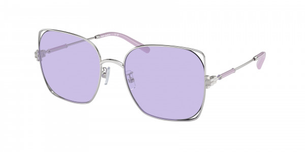 Tory Burch TY6097 Sunglasses, 33561A SILVER VIOLET (SILVER)