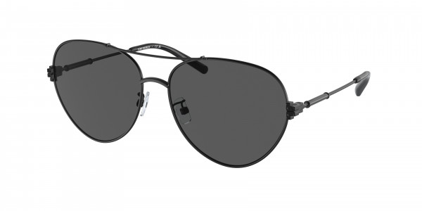 Tory Burch TY6098 Sunglasses, 325387 BLACK DARK GREY (BLACK)