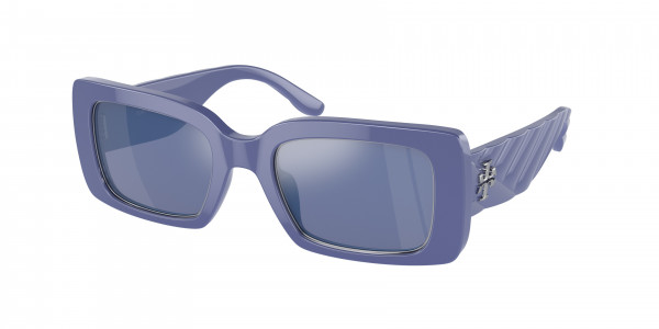 Tory Burch TY7188U Sunglasses, 19401U LIGHT BLUE DARK BLUE MIRROR (BLUE)