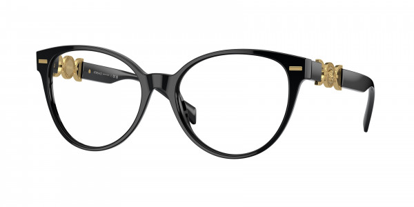 Versace VE3334F Eyeglasses, GB1 BLACK