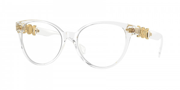 Versace VE3334 Eyeglasses, 148 CRYSTAL (WHITE)