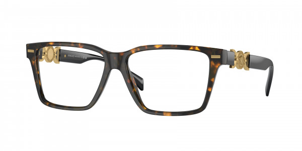 Versace VE3335 Eyeglasses, 5404 HAVANA (TORTOISE)