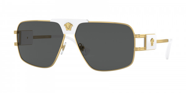 Versace VE2251 Sunglasses, 147187 GOLD DARK GREY (GOLD)