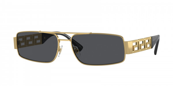 Versace VE2257 Sunglasses, 100287 GOLD DARK GREY (GOLD)