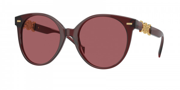 Versace VE4442F Sunglasses, 541069 OPAL RED DARK VIOLET (RED)