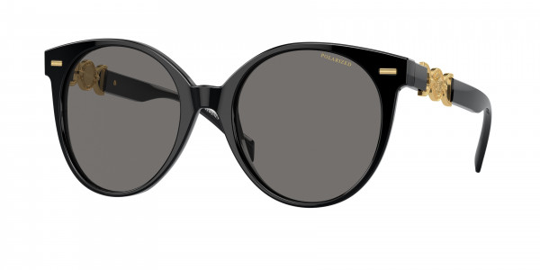 Versace VE4442 Sunglasses, GB1/81 BLACK POLAR DARK GREY (BLACK)