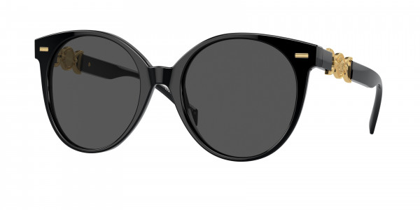 Versace VE4442 Sunglasses, GB1/87 BLACK DARK GREY (BLACK)