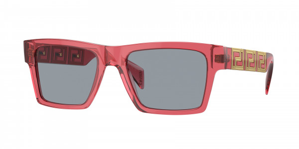 Versace VE4445 Sunglasses, 5409/1 TRANSPARENT RED GREY (RED)