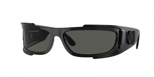 Versace VE4446 Sunglasses, GB1/87 BLACK DARK GREY (BLACK)