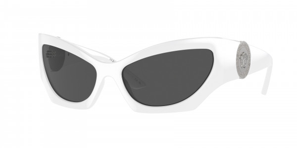 Versace VE4450 Sunglasses, 314/87 WHITE DARK GREY (WHITE)
