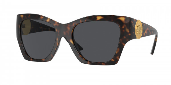 Versace VE4452 Sunglasses, 108/87 HAVANA DARK GREY (TORTOISE)