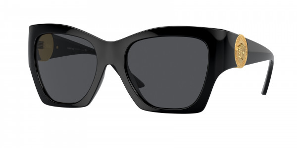 Versace VE4452 Sunglasses, GB1/87 BLACK DARK GREY (BLACK)