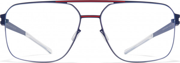 Mykita DON Eyeglasses, Navy/Rusty Red