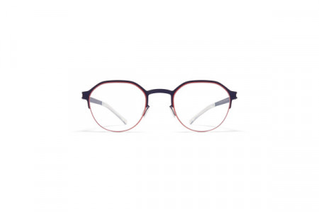 Mykita DORIAN Eyeglasses, Navy/Rusty Red
