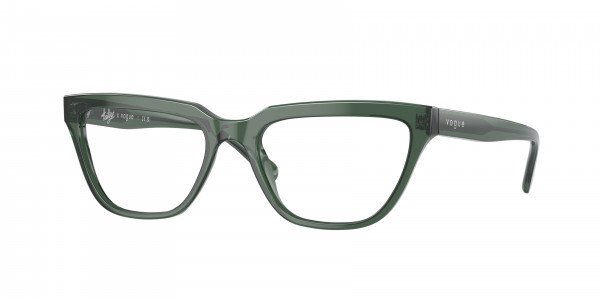 Vogue VO5443 Eyeglasses, 3004 TRANSPARENT GREEN (GREEN)