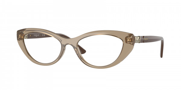 Vogue VO5478B Eyeglasses, 2940 TRANSPARENT BROWN (BROWN)