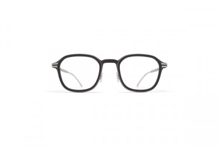 Mykita Mylon FIR Eyeglasses, MH49 Pitch Black/Matte Silver
