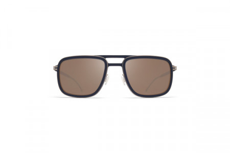 Mykita Mylon SPRUCE Sunglasses, MH49 Pitch Black/Matte Silver