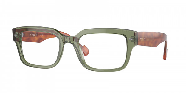 Vogue VO5491 Eyeglasses, 2821 TRANSPARENT GREEN (GREEN)