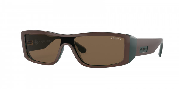 Vogue VO5442S Sunglasses, 300173 TOP BROWN/GREEN DARK BROWN (BROWN)