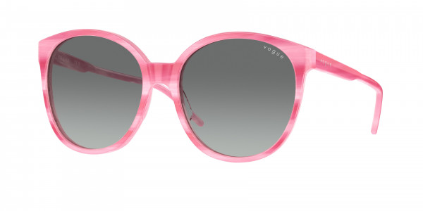 Vogue VO5509S Sunglasses, 307811 PINK HORN GRADIENT GREY (PINK)