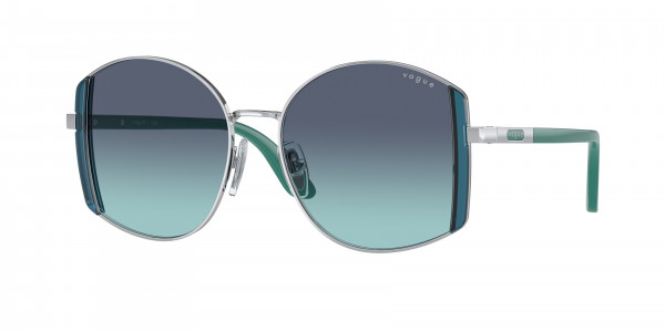 Vogue VO4267S Sunglasses, 323/4S SILVER AZURE GRADIENT DARK BLU (SILVER)