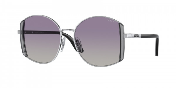 Vogue VO4267S Sunglasses, 323/8J SILVER POLAR GREY GRADIENT VIO (SILVER)