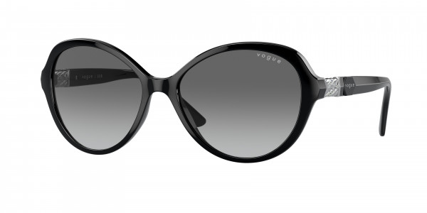 Vogue VO5475SB Sunglasses, W44/11 BLACK GRADIENT GREY (BLACK)