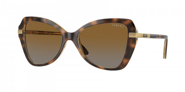Vogue VO5479S Sunglasses, 1508T5 STRIPED DARK HAVANA POLAR GREY (BROWN)