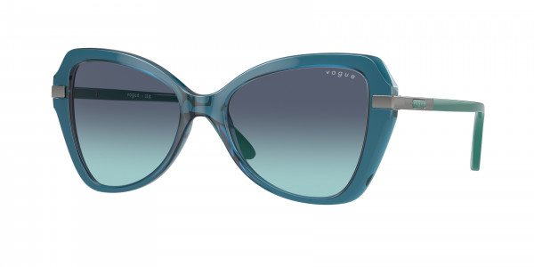 Vogue VO5479S Sunglasses, 30554S TRANSPARENT LIGHT BLUE AZURE G (BLUE)