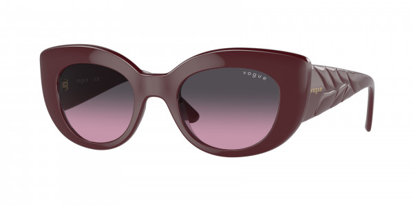 Vogue VO5480S Sunglasses, 304890 FULL BORDEAUX VIOLET GRADIENT (RED)