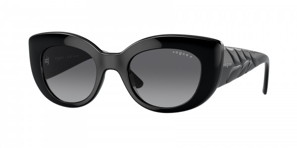 Vogue VO5480S Sunglasses, W44/T3 BLACK GRADIENT GREY POLAR (BLACK)