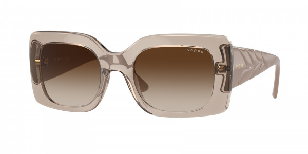Vogue VO5481S Sunglasses, 299013 TRANSPARENT CARAMEL GRADIENT B (BROWN)