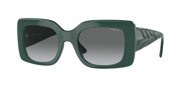 Vogue VO5481S Sunglasses, 305011 FULL DARK GREEN GRADIENT GREY (GREEN)